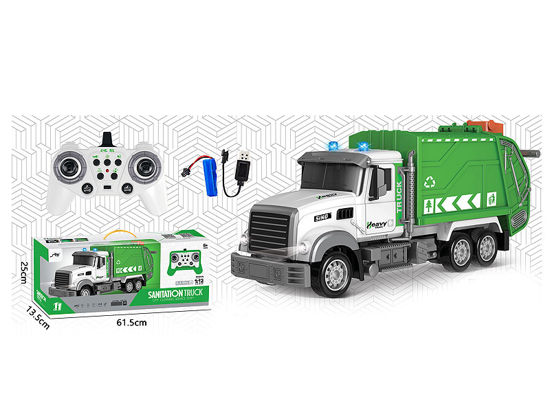 2.4G1:12 R/C Sanitation Truck 11Ways W/L_S_Charge toys