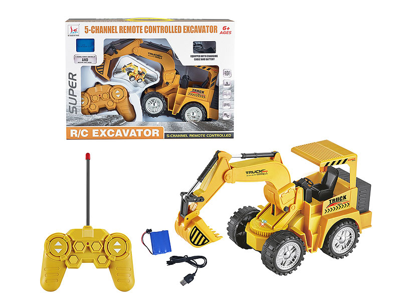 R/C Stunt Construction Truck 5Ways W/L_Charge toys