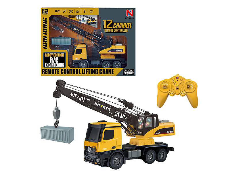 2.4G R/C Die Cast Construction Truck 12Ways W/L_M_Charge toys