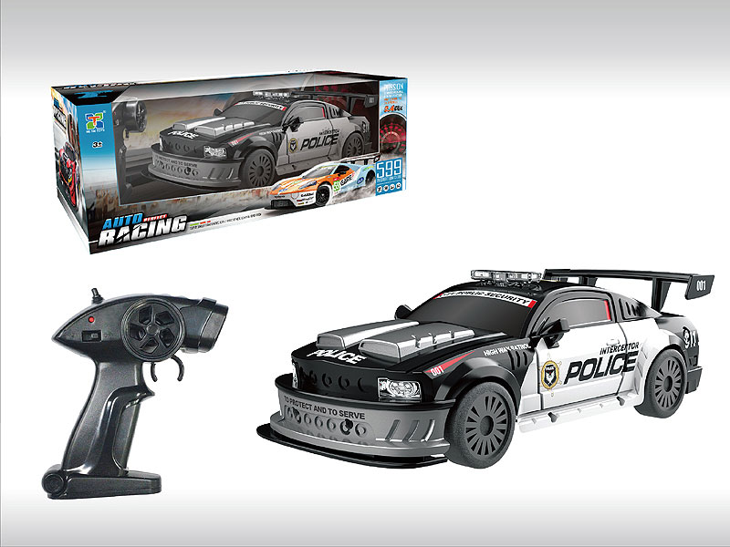 2.4G 1:14 R/C Police Car 4Ways W/Charger toys