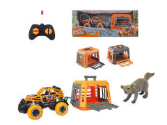 1:43R/C Car With Cage Catch Bear Beaver toys