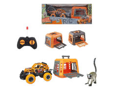 1:43 R/C Car With Cage Catch Ring-tailed Lemur