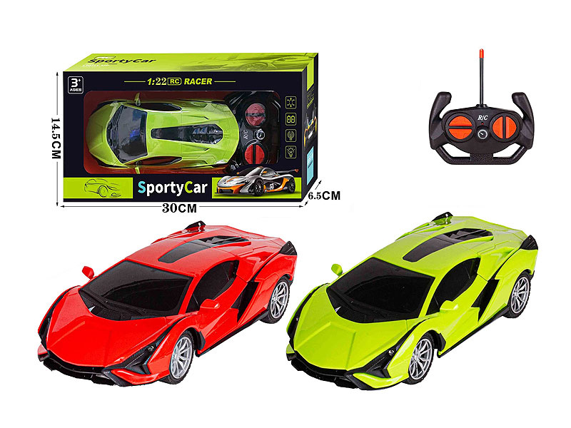 1:22 R/C Racing Car 4Way W/L(2C) toys