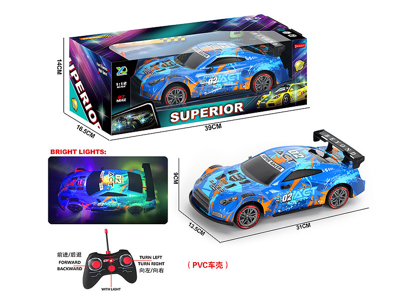 1:12 R/C Racing Car 4Way W/L toys