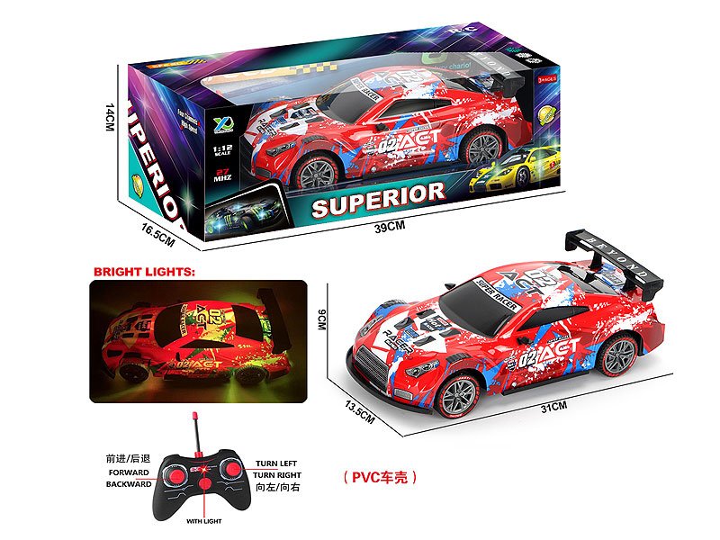 1:12 R/C Racing Car 4Way W/L toys