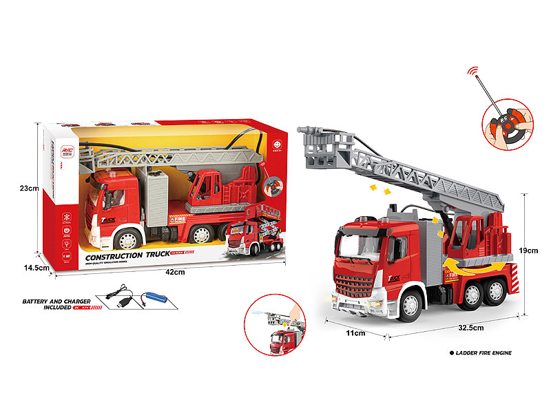 R/C Fire Engine 4Ways W/L_Charge toys