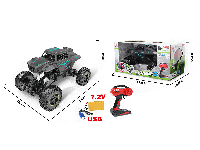 2.4G R/C Climbing Car 4Ways W/Charge(2C) toys