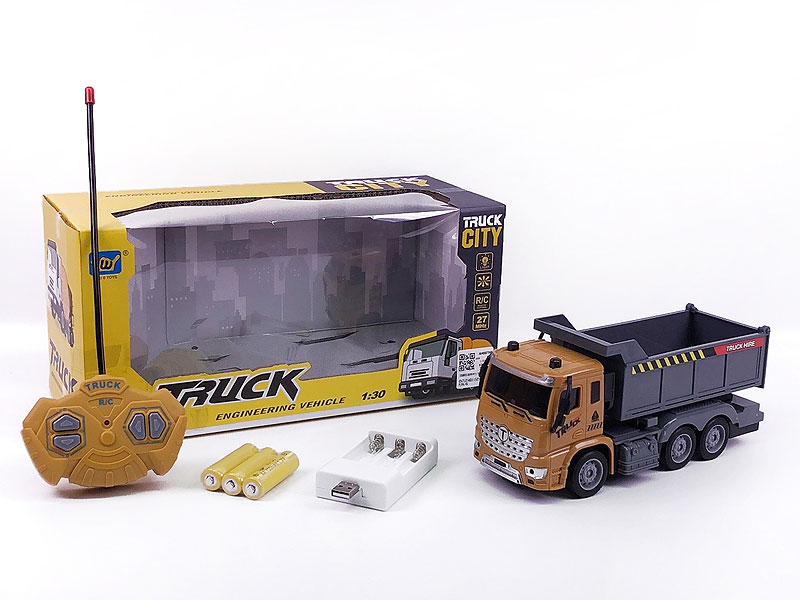 1:30 R/C Construction Truck 4Ways W/L_Charge toys