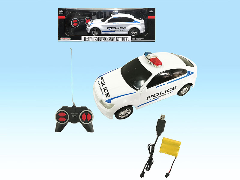 1:14 R/C Police Car 4Ways W/L_Charge toys