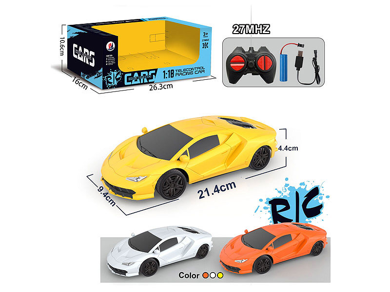 1:18 R/C Car 4Ways W/Charge(3C) toys