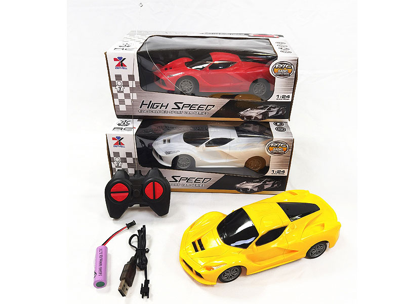 1:24 R/C Car 4Ways W/Charge(3C) toys