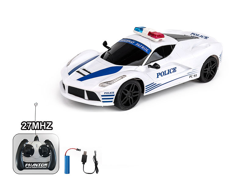 1:16 R/C Police Car 4Ways W/Charger toys