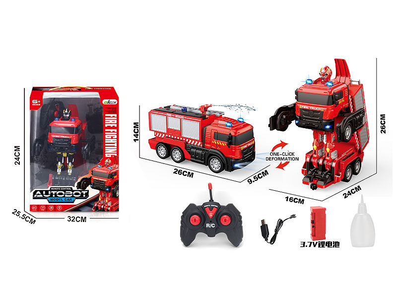 R/C Transforms Fire Engine W/Charge toys