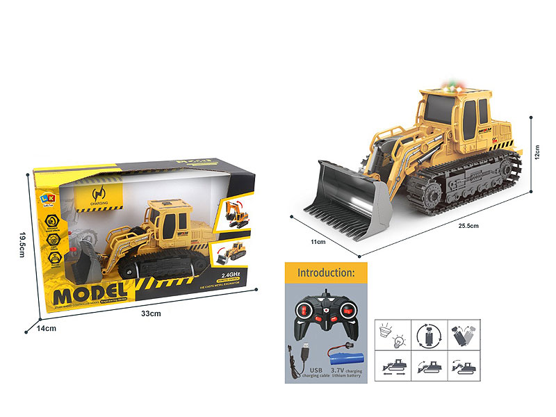 Die Cast Construction Truck 6Ways R/C W/L_M_Charge toys