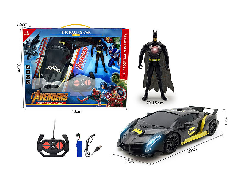 1:16 R/C Car W/L_Charge & Bat Man toys