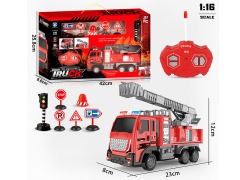 1:16 R/C Fire Engine 4Ways W/L