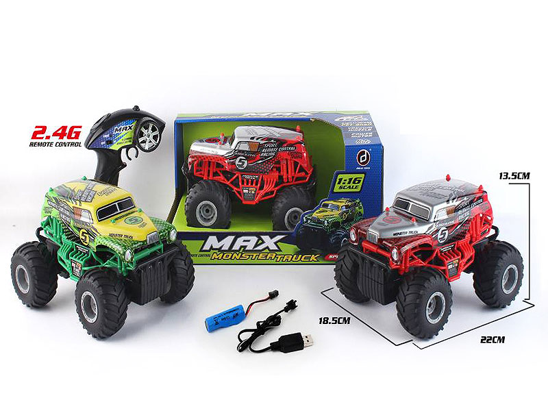 2.4G 1:16 R/C Cross-country Car 4Ways W/Charge(2C) toys