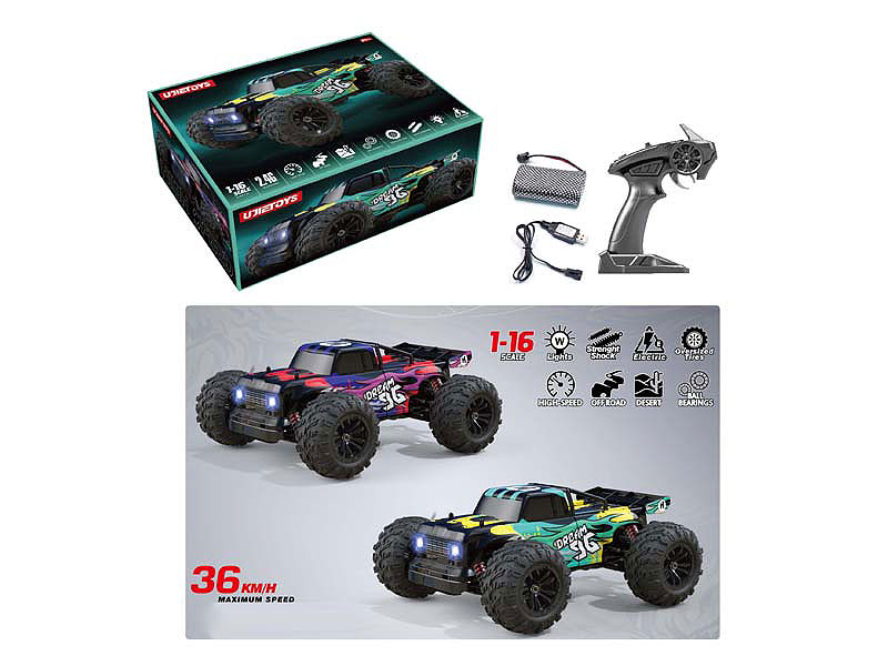 1:16 R/C Car 4Ways W/Charge(2C) toys