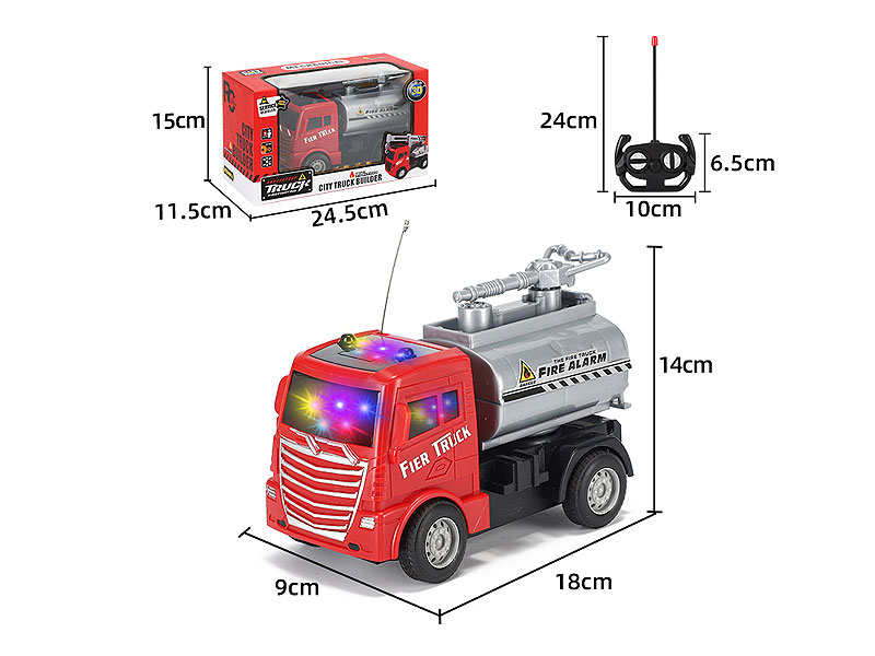 R/C Fire Engine 4Ways W/L toys