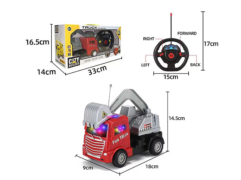 R/C Construction Truck 4Ways W/L toys