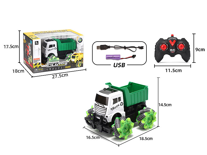 2.4G R/C Construction Truck 7Ways W/L_Charge toys