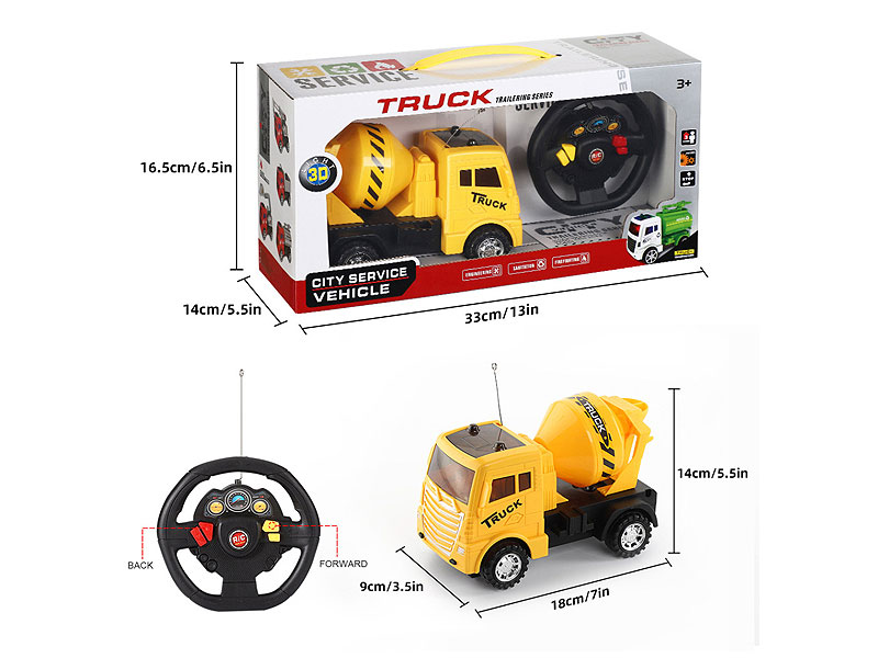 R/C Construction Truck 2Ways W/L toys