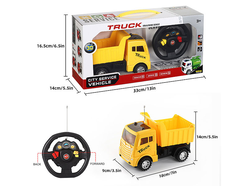 R/C Construction Truck 2Ways W/L toys