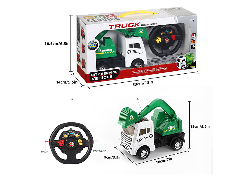 R/C Construction Truck 2Ways W/L toys