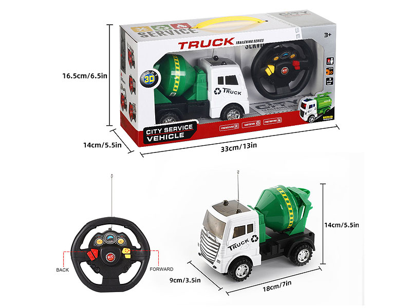 R/C Construction Truck 2Ways W/L toys