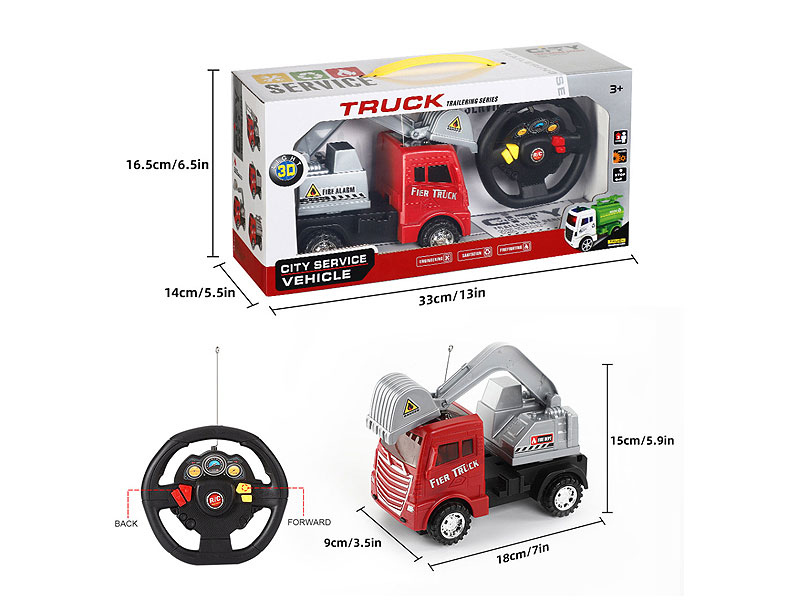 R/C Construction Truck 2Ways W/L toys