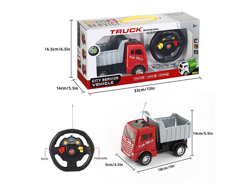 R/C Construction Truck 2Ways W/L toys