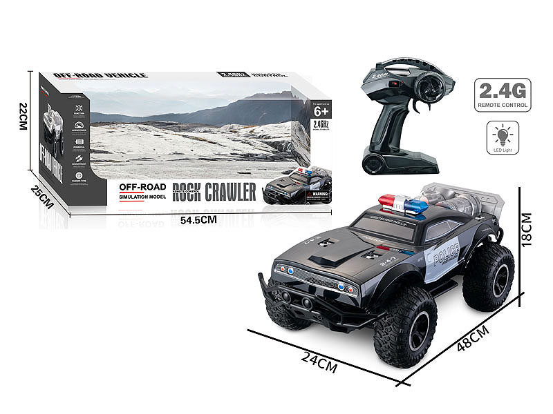 2.4G 1:8 R/C Police Car toys