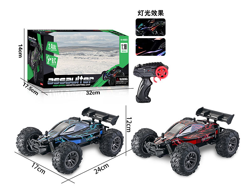 2.4G 1:18 R/C Car W/L(2C) toys