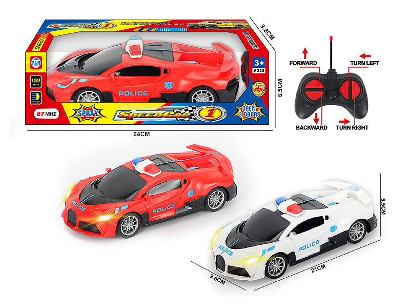 R/C Police Car 4Way W/L(2C) toys