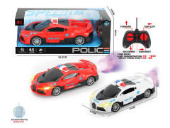 R/C Spray Police Car 6Ways W/L(2C)