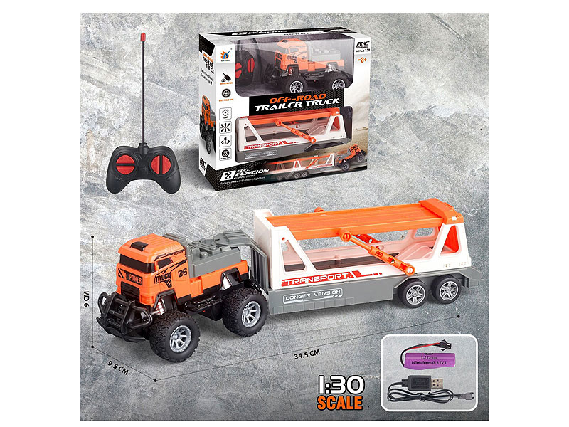 1:30 R/C Truck 4Ways W/L_Charge toys