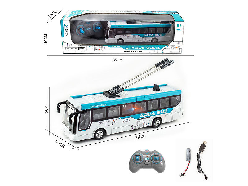 1:32 R/C Bus 4Ways W/L_Charge toys