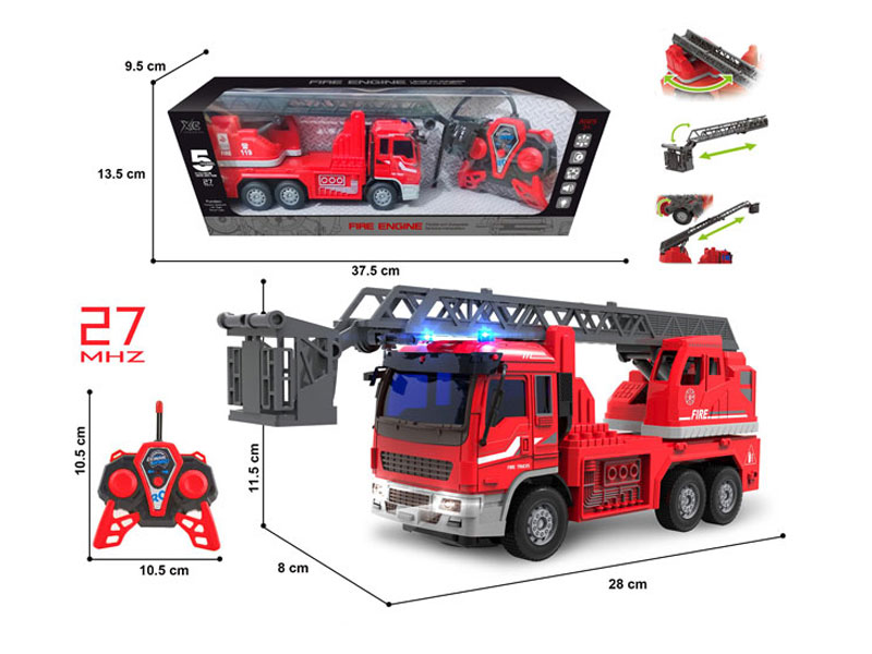 R/C Fire Engine 5Ways W/L_S toys