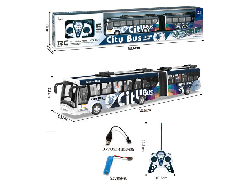 1:32 R/C Bus 5Ways W/L_M_Charge toys