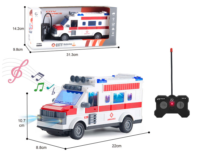 1:28 R/C Ambulance 4Ways W/L_M toys