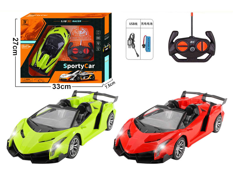 1:18 R/C Racing Car 4Way W/L_Charge(2C) toys