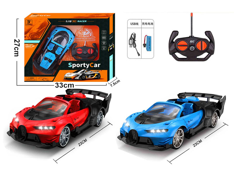 1:18 R/C Racing Car 4Way W/L_Charge(2C) toys