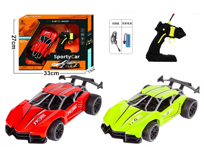 1:18 R/C Racing Car 4Way W/L_Charge(2C) toys