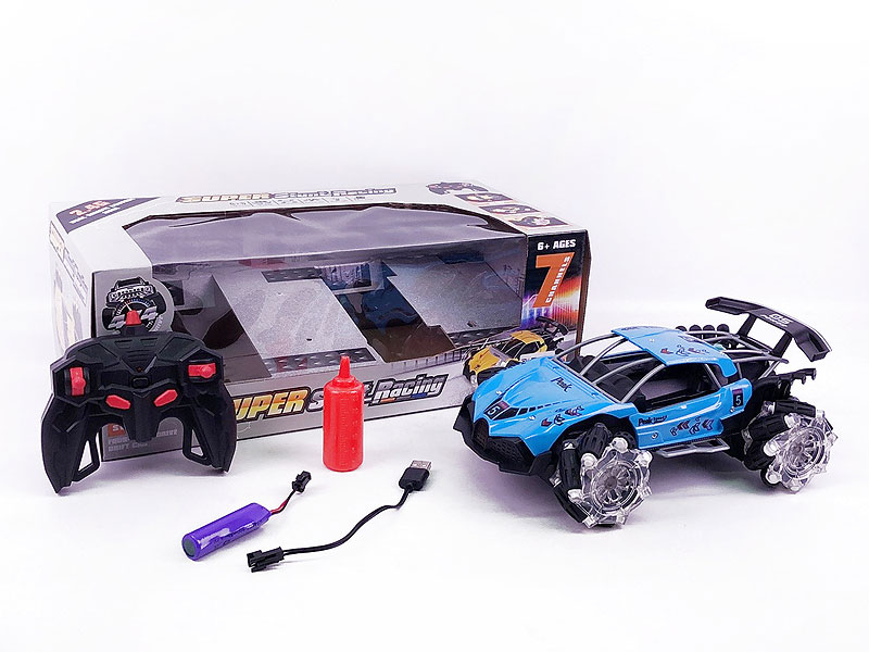 R/C Spray Stunt Car 7Ways W/Charge(2C) toys