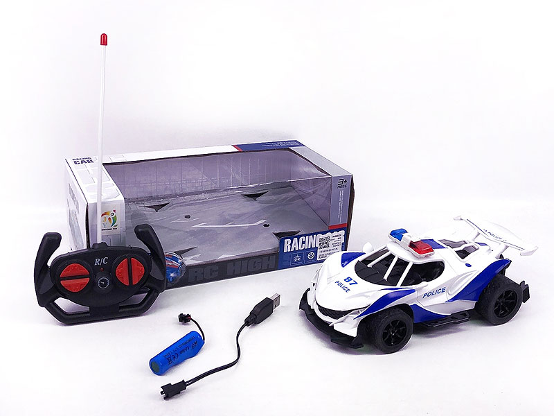 1:18 R/C Police Car 4Ways W/L_Charger(2C) toys