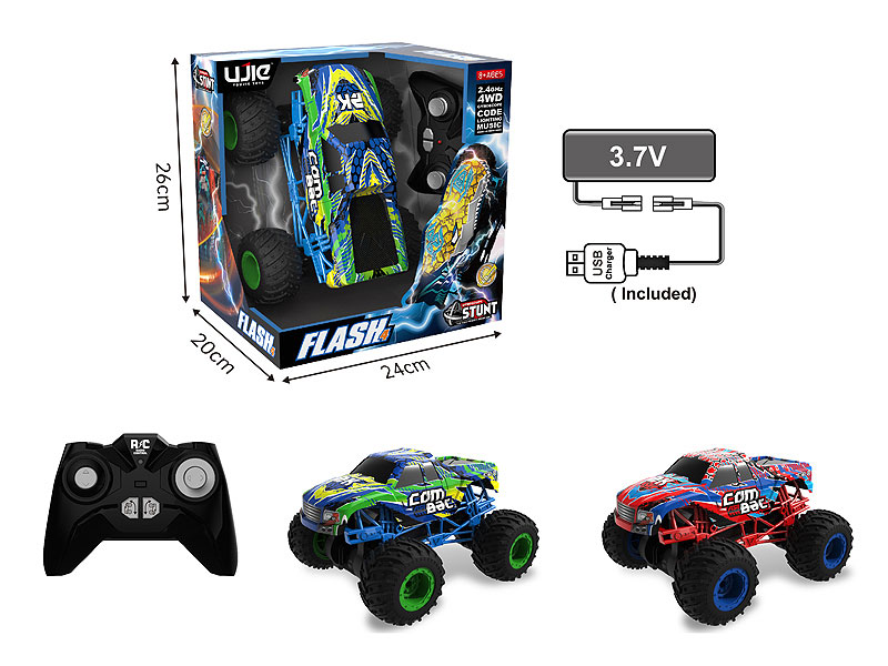 2.4G R/C Stunt Cross-country Car W/L_M(2C) toys