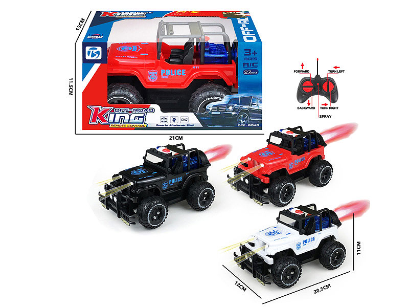 R/C Spray Police Car 5Ways W/L(3C) toys