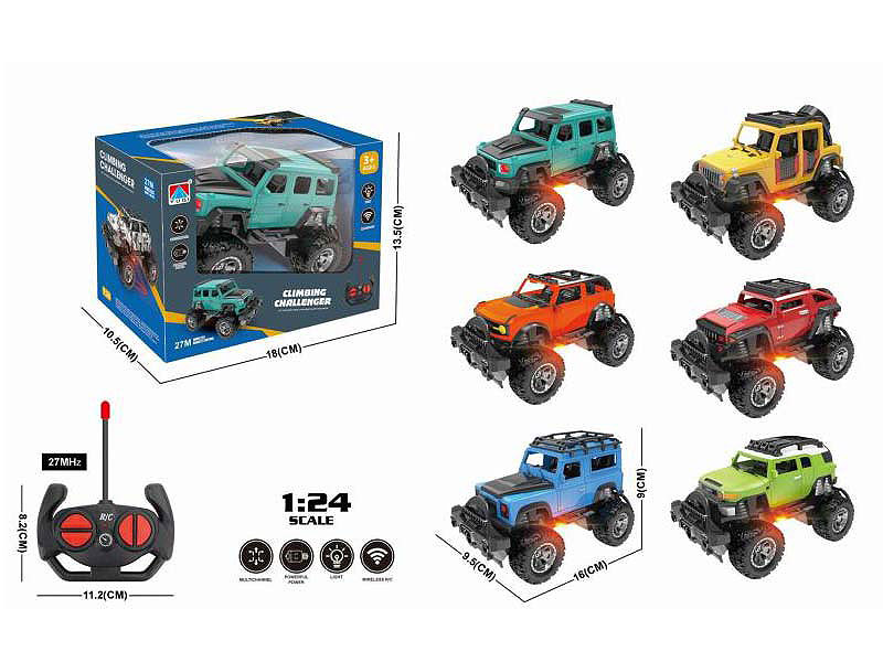 1:24 R/C Cross-country Car 4Ways W/L(6C) toys