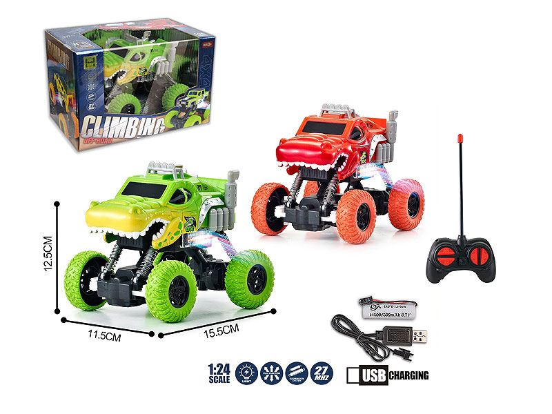 1:24 R/C Climbing Car 4Ways W/L_Charge(2C) toys