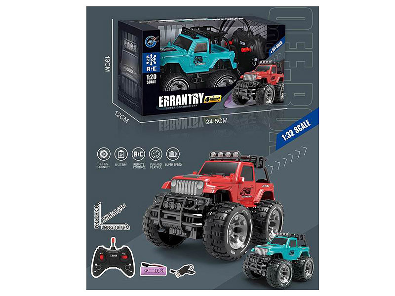 1:32 R/C Cross-country Car 4Ways W/Charge toys